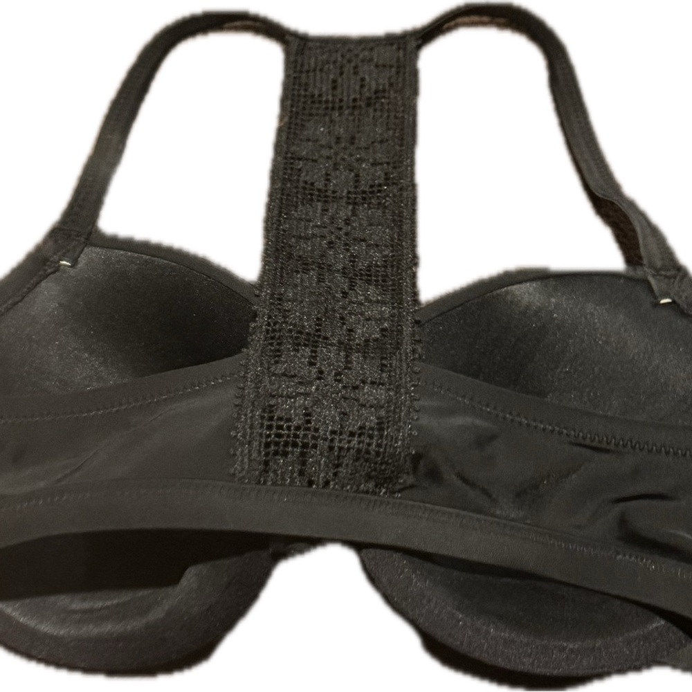 Elegant Black Lace Racerback bikini top